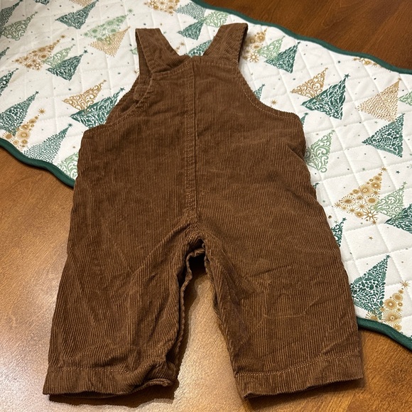 Carter's Overalls Corderoy Brown Embroidered Moose Baby 6 M - Picture 2 of 12